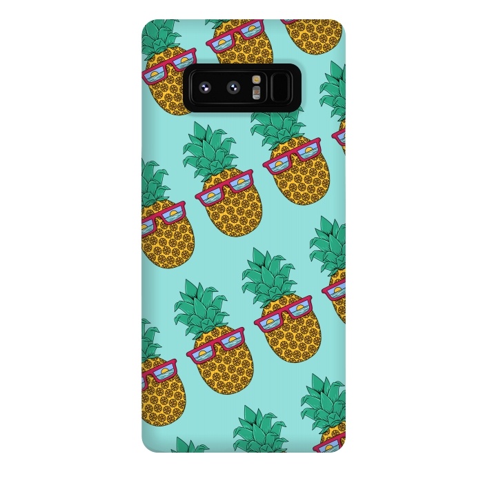 Galaxy Note 8 StrongFit Floral Pineapple pattern by Coffee Man