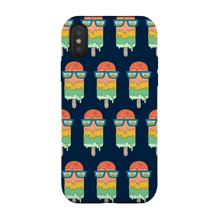 iPhone Xs / X StrongFit Hot Ice Cream pattern by Coffee Man