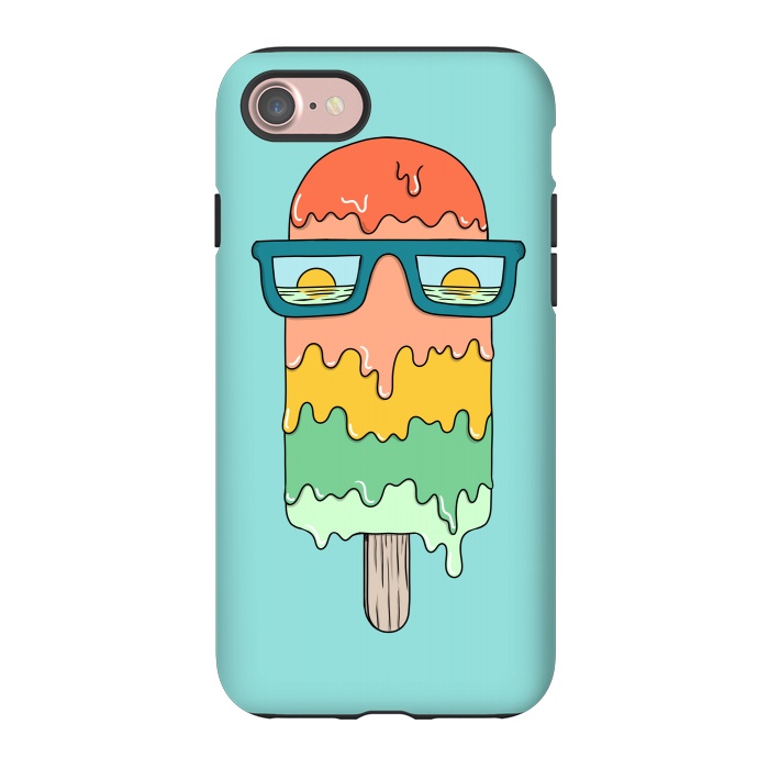iPhone 7 StrongFit Hot Ice Cream Green by Coffee Man