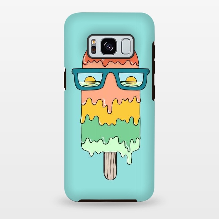 Galaxy S8 plus StrongFit Hot Ice Cream Green by Coffee Man