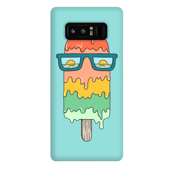 Galaxy Note 8 StrongFit Hot Ice Cream Green by Coffee Man