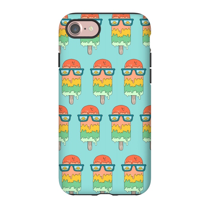 iPhone 7 StrongFit Hot Ice Cream pattern green by Coffee Man