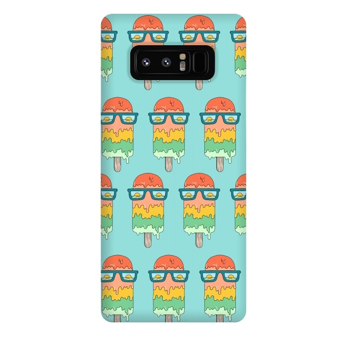 Galaxy Note 8 StrongFit Hot Ice Cream pattern green by Coffee Man
