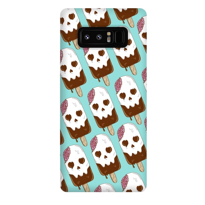 Galaxy Note 8 StrongFit Skull Ice Cream Pattern by Coffee Man
