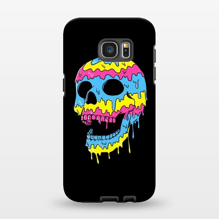 Galaxy S7 EDGE StrongFit Melted Skull by Coffee Man