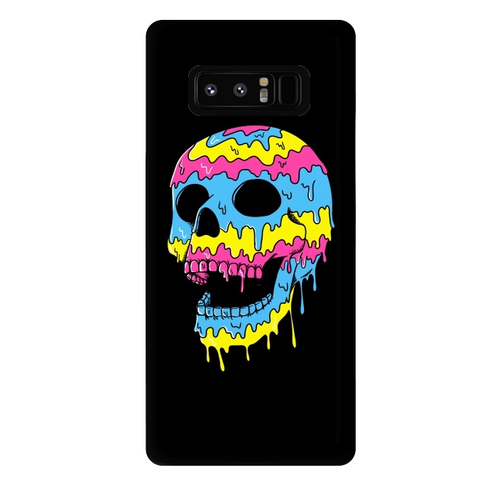 Galaxy Note 8 StrongFit Melted Skull by Coffee Man