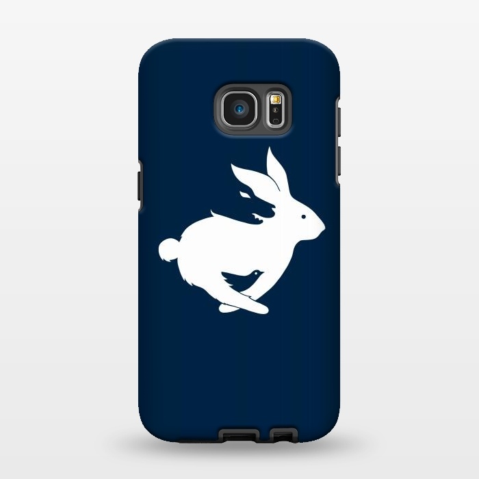 Galaxy S7 EDGE StrongFit Run rabbit  by Coffee Man