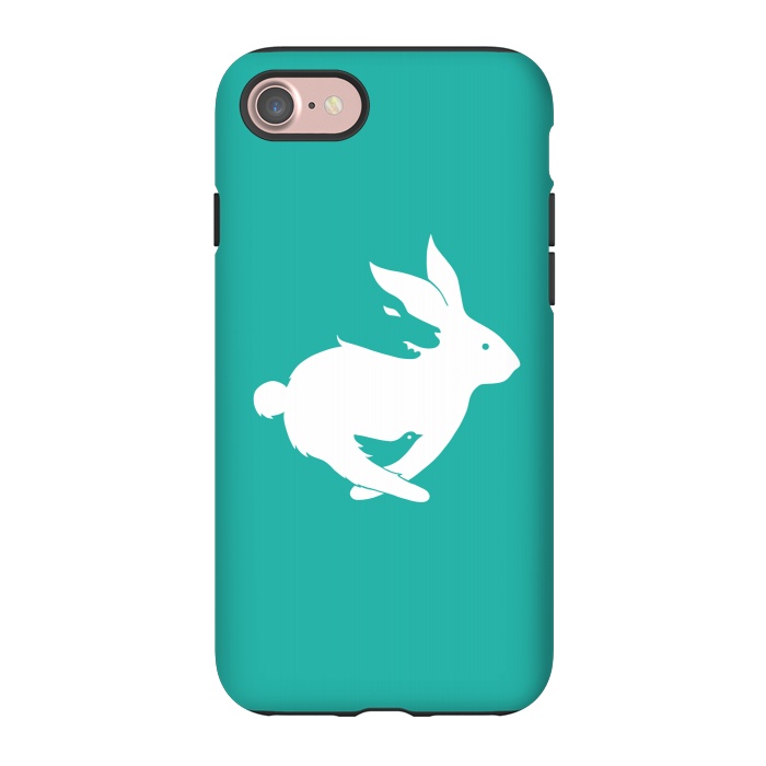 iPhone 7 StrongFit Run Rabbit Green by Coffee Man