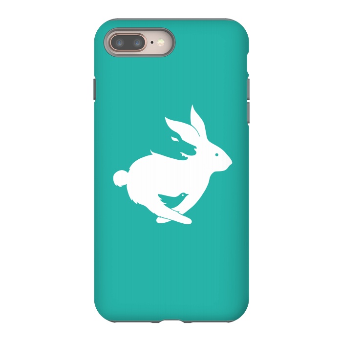 iPhone 7 plus StrongFit Run Rabbit Green by Coffee Man