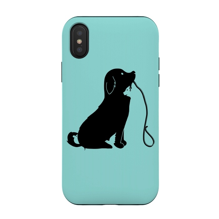 iPhone Xs / X StrongFit Animals green by Coffee Man