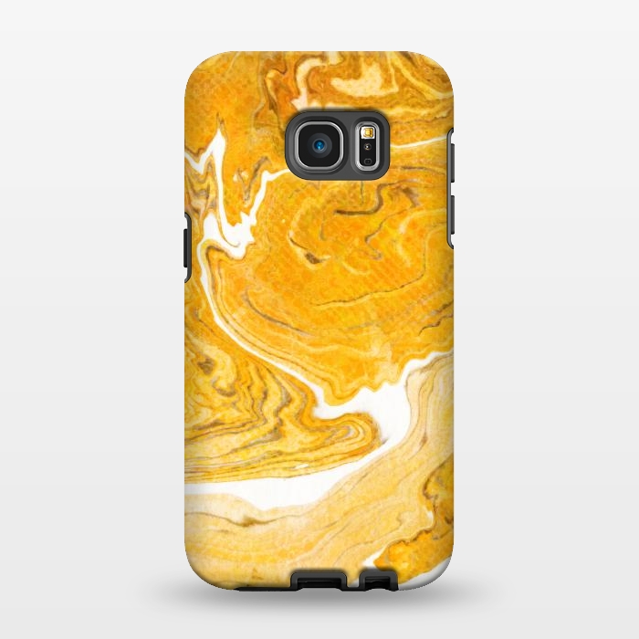 Galaxy S7 EDGE StrongFit Snake Skin Marble by Uma Prabhakar Gokhale