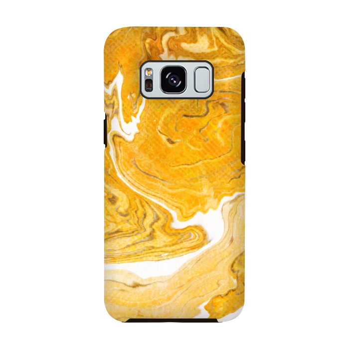 Galaxy S8 StrongFit Snake Skin Marble by Uma Prabhakar Gokhale
