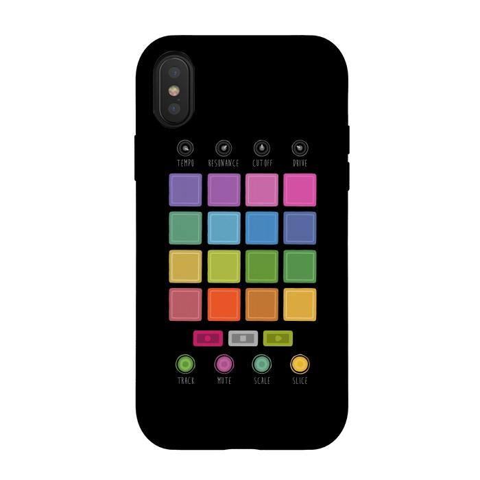 iPhone Xs / X StrongFit Dj Electronic Music Mixer by Dellán