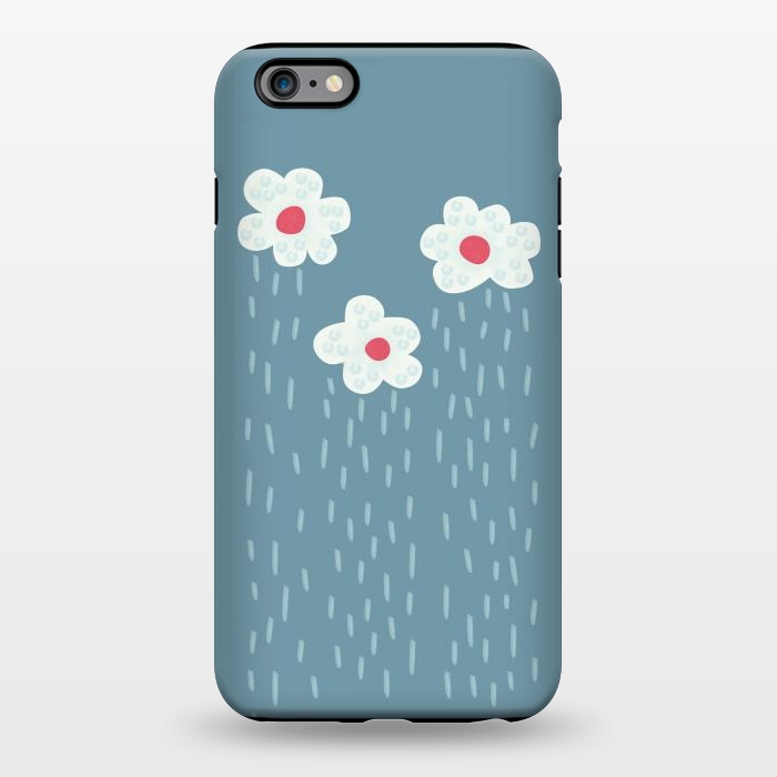 iPhone 6/6s plus StrongFit Beautiful Decorative Flowery Rain Clouds by Boriana Giormova
