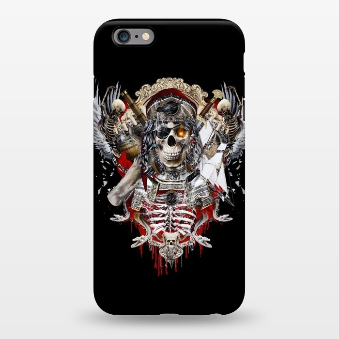 iPhone 6/6s plus StrongFit Pirate Skull by Riza Peker