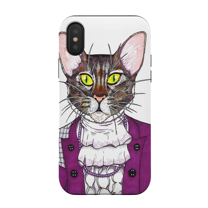iPhone Xs / X StrongFit CatPrince by Varo Lojo