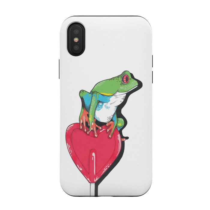 iPhone Xs / X StrongFit You frog my life by Varo Lojo