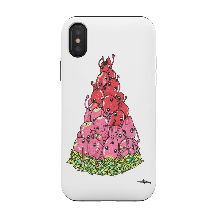 iPhone Xs / X StrongFit Strawberrymelon by Varo Lojo
