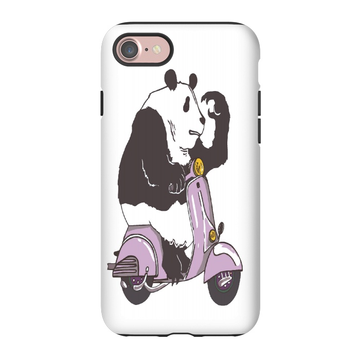 iPhone 7 StrongFit The Panda biker by Varo Lojo