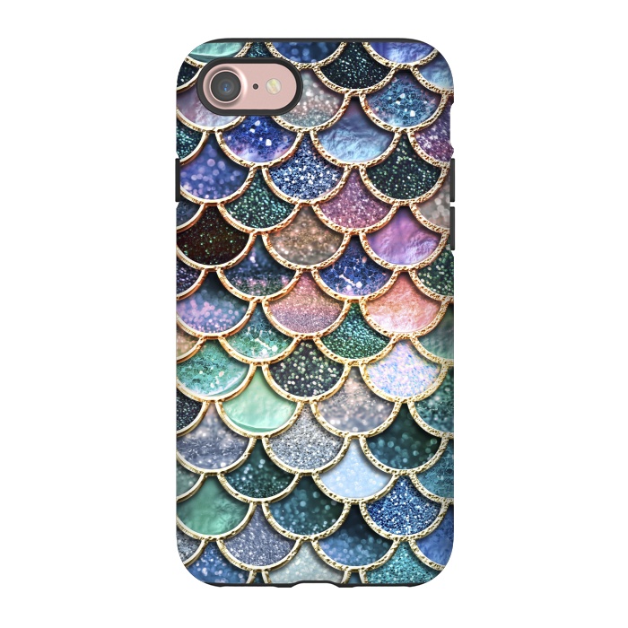 iPhone 7 StrongFit Multicolor Metal Mermaid Scales by  Utart