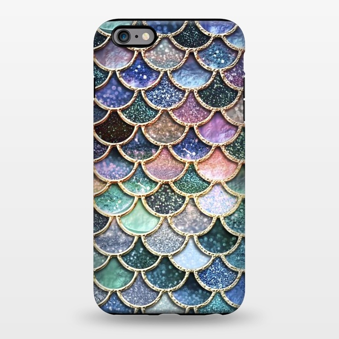 iPhone 6/6s plus StrongFit Multicolor Metal Mermaid Scales by  Utart