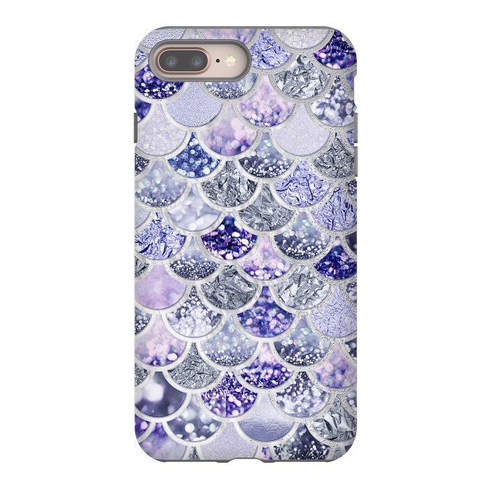 iPhone 7 plus StrongFit Multicolor Purple & Violett Mermaid Scales by  Utart