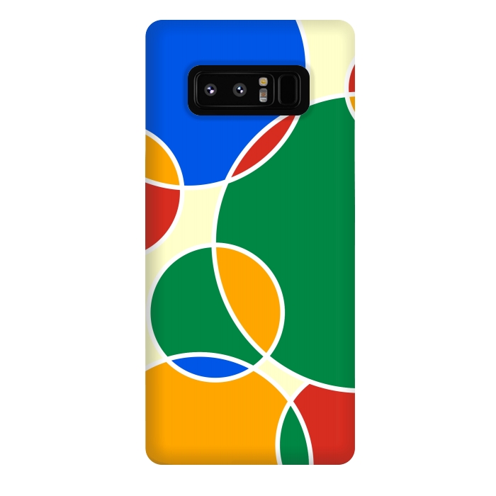 Galaxy Note 8 StrongFit Colorful Ellipses by Dhruv Narelia