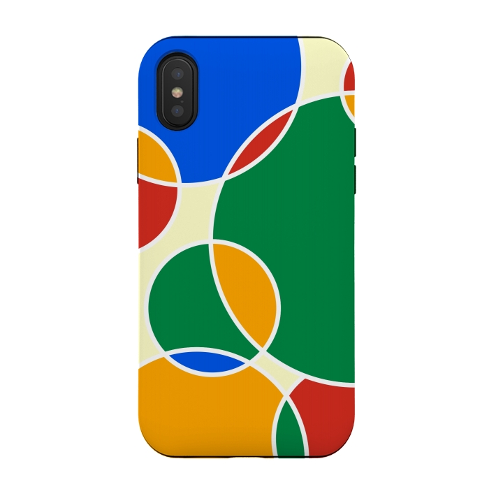 iPhone Xs / X StrongFit Colorful Ellipses by Dhruv Narelia