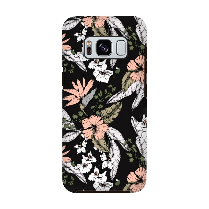 Galaxy S8 StrongFit Exotic flowering dark by Mmartabc