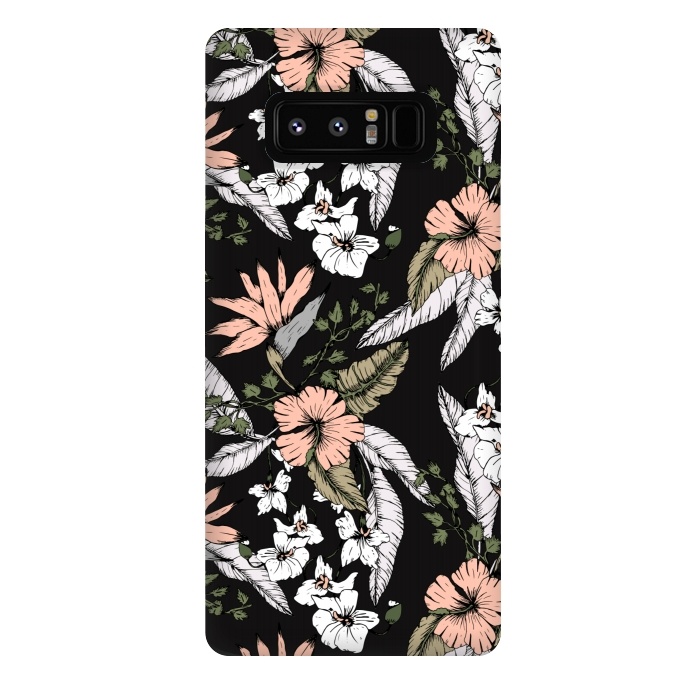 Galaxy Note 8 StrongFit Exotic flowering dark by Mmartabc