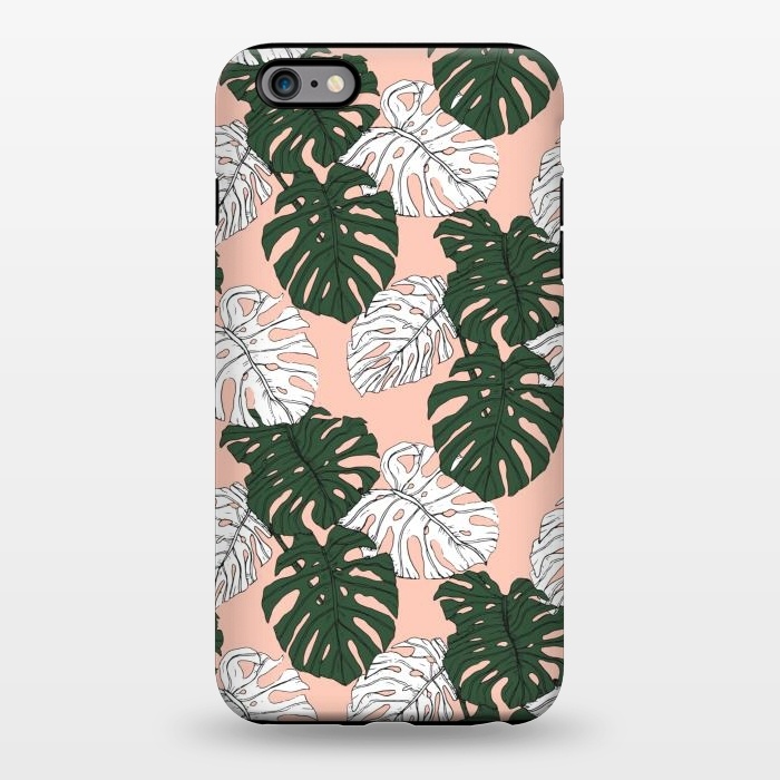 iPhone 6/6s plus StrongFit Hand drawing monstera pastel color by Mmartabc
