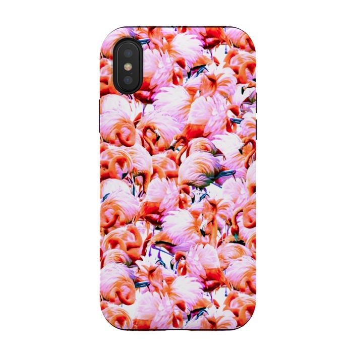 iPhone Xs / X StrongFit Dream of pink flamingos by Mmartabc