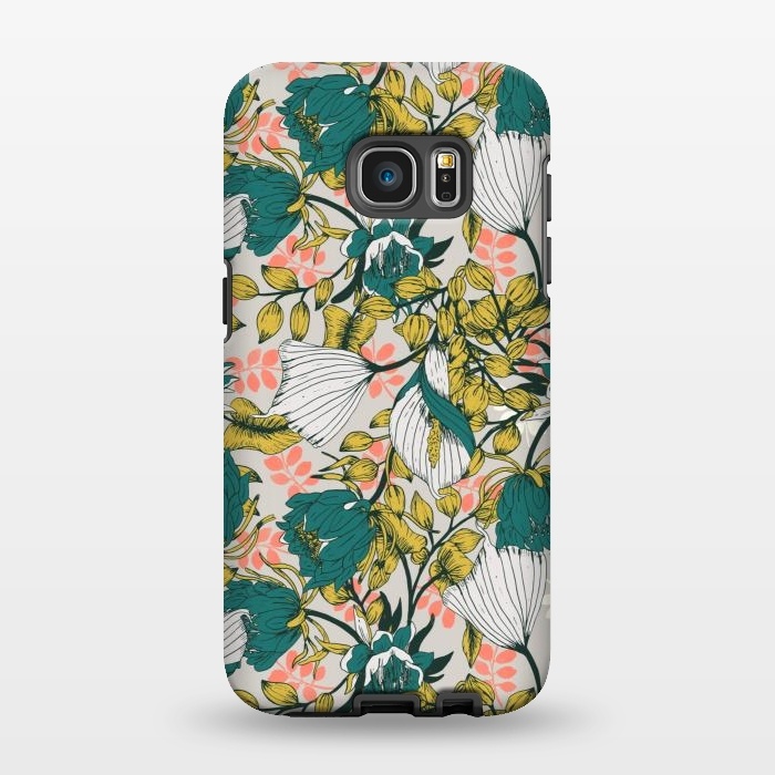 Galaxy S7 EDGE StrongFit Vintage garden bloom by Mmartabc