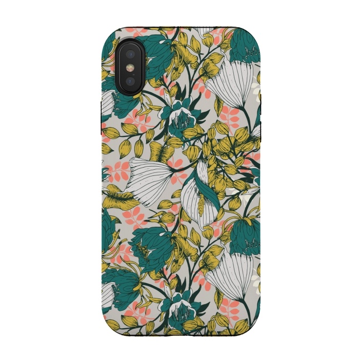 iPhone Xs / X StrongFit Vintage garden bloom by Mmartabc