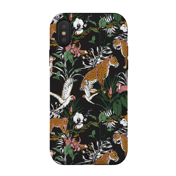iPhone Xs / X StrongFit Leopards at night by Mmartabc