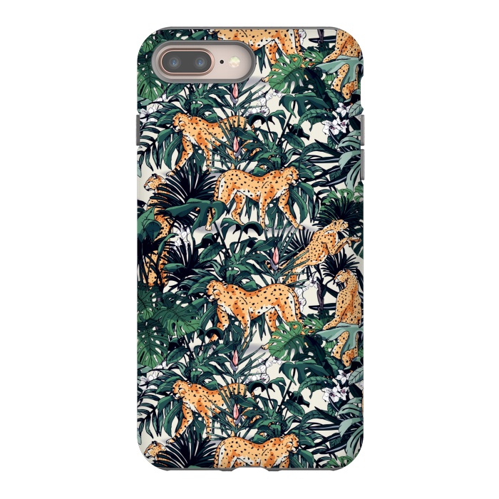 iPhone 7 plus StrongFit Cheetah in the wild jungle  by Mmartabc