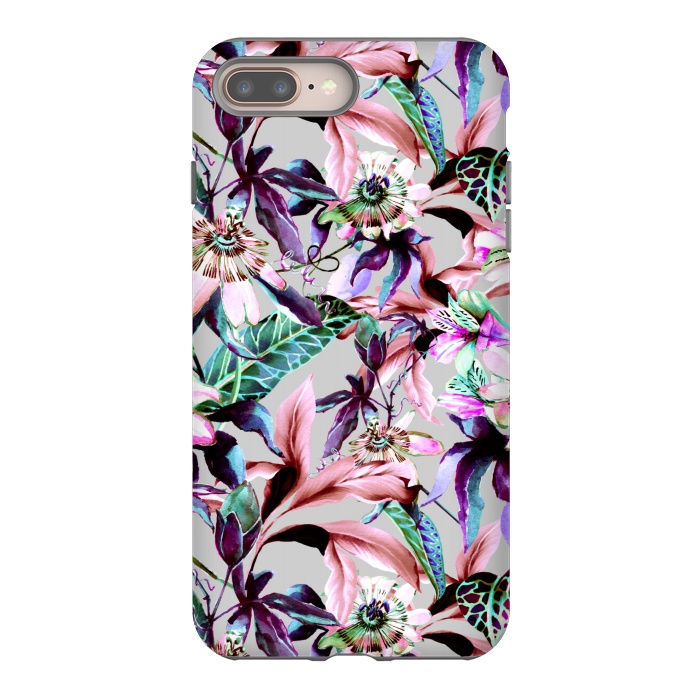 iPhone 7 plus StrongFit Violet botanical paradise by Mmartabc