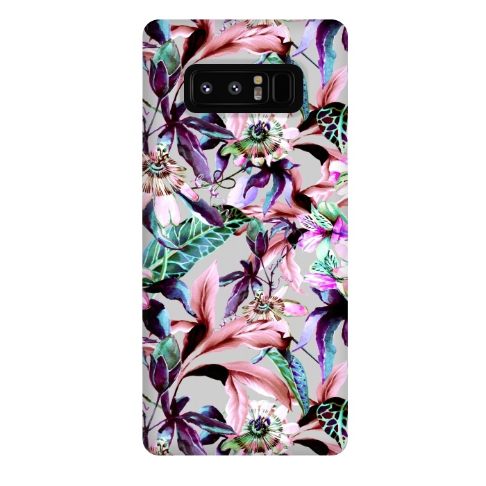 Galaxy Note 8 StrongFit Violet botanical paradise by Mmartabc