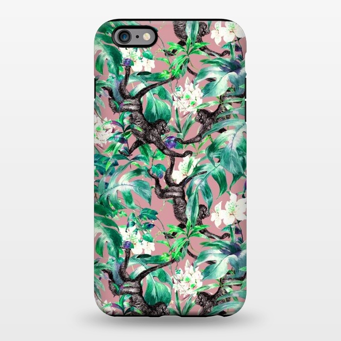 iPhone 6/6s plus StrongFit Monkeys in the flowery jungle I by Mmartabc