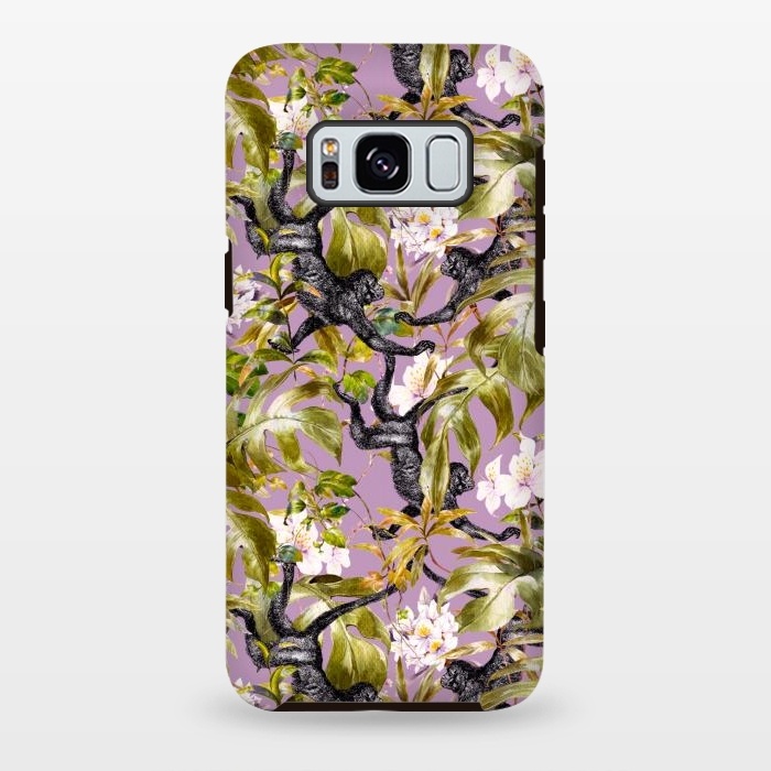 Galaxy S8 plus StrongFit Monkeys in the flowery jungle II by Mmartabc