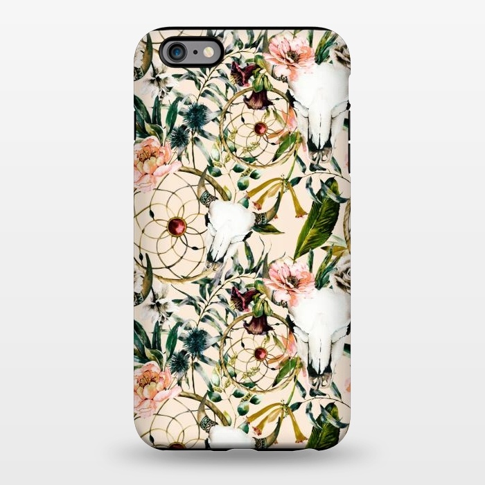 iPhone 6/6s plus StrongFit Bohemian dreamcatcher and skull floral  by Mmartabc