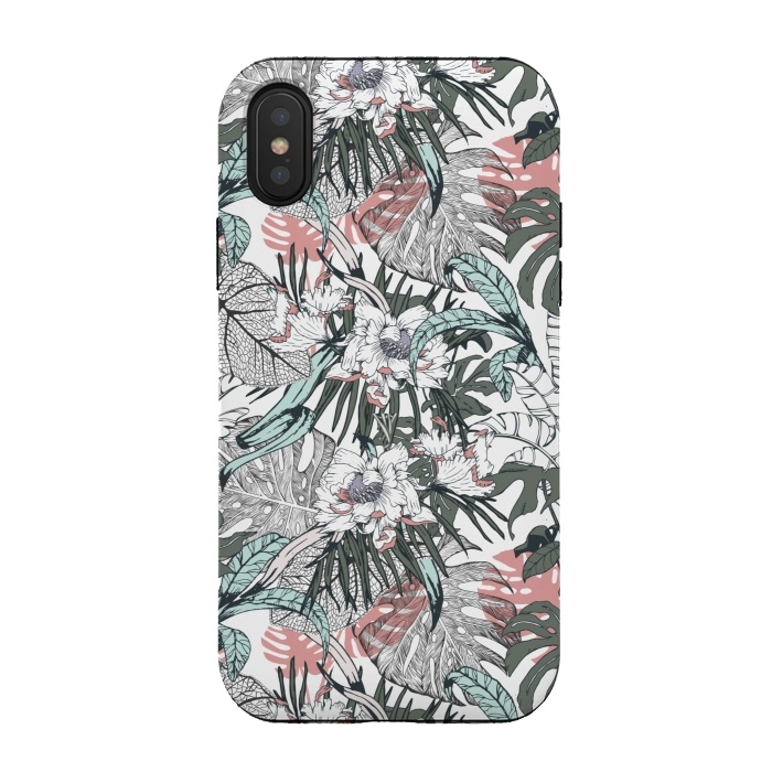 iPhone Xs / X StrongFit Tropical wild jungle paradise by Mmartabc