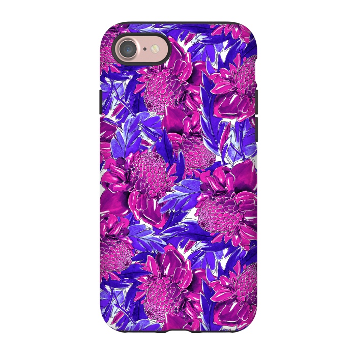 iPhone 7 StrongFit Ultra violet proteas meadow by Mmartabc
