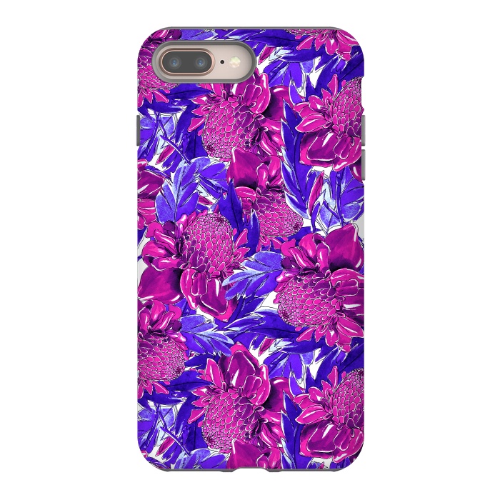iPhone 7 plus StrongFit Ultra violet proteas meadow by Mmartabc