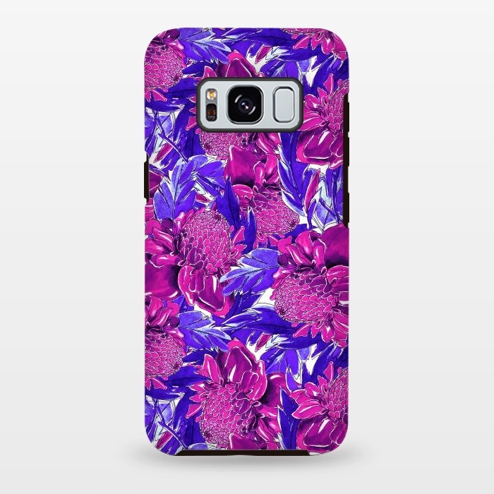 Galaxy S8 plus StrongFit Ultra violet proteas meadow by Mmartabc