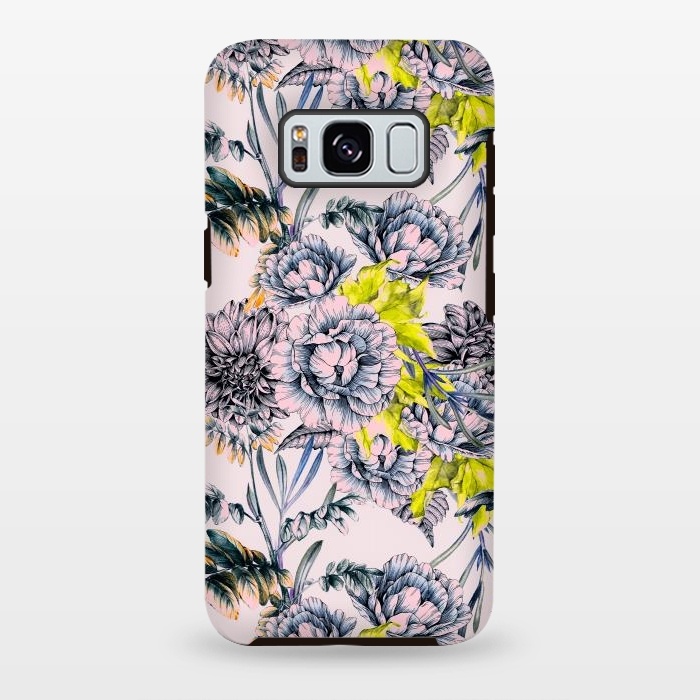 Galaxy S8 plus StrongFit Flowering blooming in pink by Mmartabc