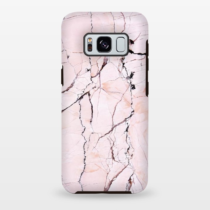 Galaxy S8 plus StrongFit Pink texture marble by Mmartabc