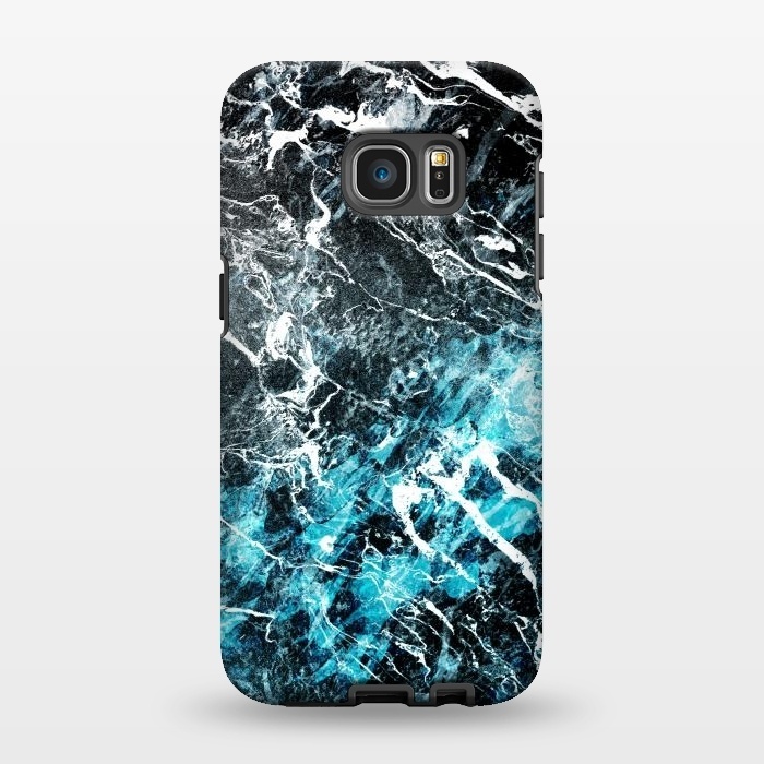 Galaxy S7 EDGE StrongFit Frozen Waves by Steve Wade (Swade)