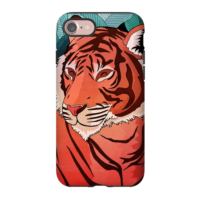 iPhone 7 StrongFit Tiger in the jungle  by Steve Wade (Swade)