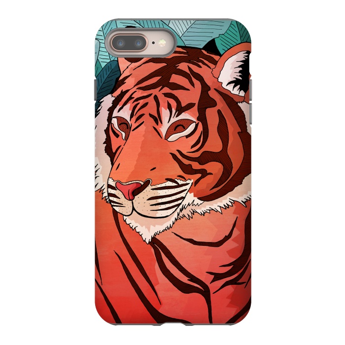 iPhone 7 plus StrongFit Tiger in the jungle  by Steve Wade (Swade)